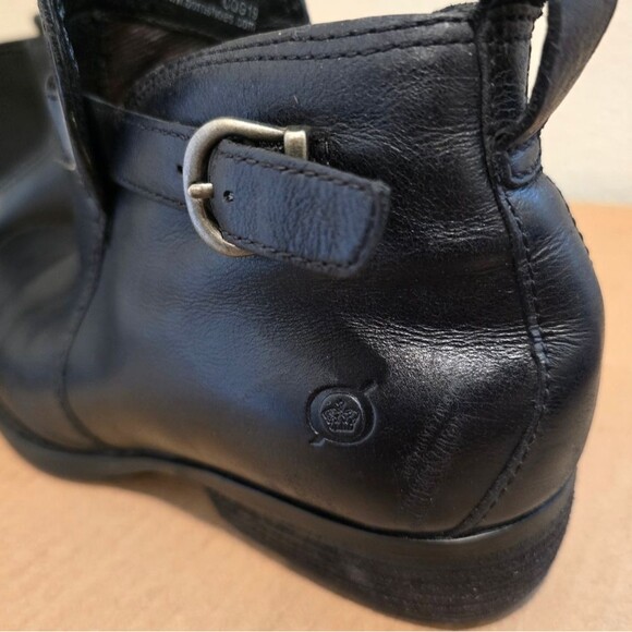 BORN Ankle Boots JEM Black Leather Womens Size 9 - Picture 3 of 7